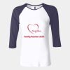 Ladies' Baby Rib Three-QuarterSleeve Contrast Raglan T-Shirt Thumbnail