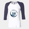Ladies' Baby Rib Three-QuarterSleeve Contrast Raglan T-Shirt Thumbnail