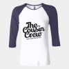 Ladies' Baby Rib Three-QuarterSleeve Contrast Raglan T-Shirt Thumbnail