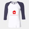 Ladies' Baby Rib Three-QuarterSleeve Contrast Raglan T-Shirt Thumbnail