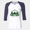 Ladies' Baby Rib Three-QuarterSleeve Contrast Raglan T-Shirt Thumbnail