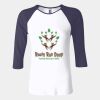 Ladies' Baby Rib Three-QuarterSleeve Contrast Raglan T-Shirt Thumbnail