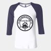 Ladies' Baby Rib Three-QuarterSleeve Contrast Raglan T-Shirt Thumbnail