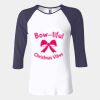 Ladies' Baby Rib Three-QuarterSleeve Contrast Raglan T-Shirt Thumbnail