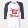 Ladies' Baby Rib Three-QuarterSleeve Contrast Raglan T-Shirt Thumbnail