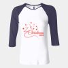 Ladies' Baby Rib Three-QuarterSleeve Contrast Raglan T-Shirt Thumbnail