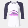 Ladies' Baby Rib Three-QuarterSleeve Contrast Raglan T-Shirt Thumbnail