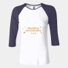 Ladies' Baby Rib Three-QuarterSleeve Contrast Raglan T-Shirt Thumbnail