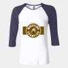 Ladies' Baby Rib Three-QuarterSleeve Contrast Raglan T-Shirt Thumbnail