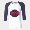 Ladies' Baby Rib Three-QuarterSleeve Contrast Raglan T-Shirt Thumbnail