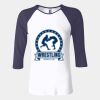 Ladies' Baby Rib Three-QuarterSleeve Contrast Raglan T-Shirt Thumbnail