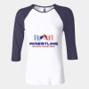 Ladies' Baby Rib Three-QuarterSleeve Contrast Raglan T-Shirt Thumbnail