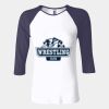 Ladies' Baby Rib Three-QuarterSleeve Contrast Raglan T-Shirt Thumbnail