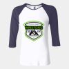 Ladies' Baby Rib Three-QuarterSleeve Contrast Raglan T-Shirt Thumbnail