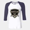Ladies' Baby Rib Three-QuarterSleeve Contrast Raglan T-Shirt Thumbnail