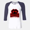 Ladies' Baby Rib Three-QuarterSleeve Contrast Raglan T-Shirt Thumbnail