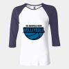 Ladies' Baby Rib Three-QuarterSleeve Contrast Raglan T-Shirt Thumbnail