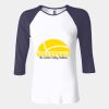 Ladies' Baby Rib Three-QuarterSleeve Contrast Raglan T-Shirt Thumbnail