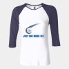 Ladies' Baby Rib Three-QuarterSleeve Contrast Raglan T-Shirt Thumbnail