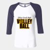Ladies' Baby Rib Three-QuarterSleeve Contrast Raglan T-Shirt Thumbnail