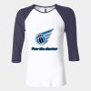 Ladies' Baby Rib Three-QuarterSleeve Contrast Raglan T-Shirt Thumbnail