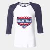 Ladies' Baby Rib Three-QuarterSleeve Contrast Raglan T-Shirt Thumbnail