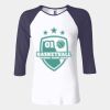 Ladies' Baby Rib Three-QuarterSleeve Contrast Raglan T-Shirt Thumbnail