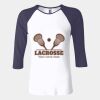 Ladies' Baby Rib Three-QuarterSleeve Contrast Raglan T-Shirt Thumbnail