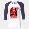 Ladies' Baby Rib Three-QuarterSleeve Contrast Raglan T-Shirt Thumbnail