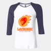Ladies' Baby Rib Three-QuarterSleeve Contrast Raglan T-Shirt Thumbnail