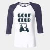 Ladies' Baby Rib Three-QuarterSleeve Contrast Raglan T-Shirt Thumbnail
