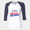 Ladies' Baby Rib Three-QuarterSleeve Contrast Raglan T-Shirt Thumbnail