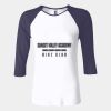 Ladies' Baby Rib Three-QuarterSleeve Contrast Raglan T-Shirt Thumbnail