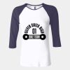Ladies' Baby Rib Three-QuarterSleeve Contrast Raglan T-Shirt Thumbnail