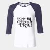 Ladies' Baby Rib Three-QuarterSleeve Contrast Raglan T-Shirt Thumbnail