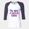 Ladies' Baby Rib Three-QuarterSleeve Contrast Raglan T-Shirt Thumbnail