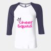 Ladies' Baby Rib Three-QuarterSleeve Contrast Raglan T-Shirt Thumbnail