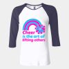 Ladies' Baby Rib Three-QuarterSleeve Contrast Raglan T-Shirt Thumbnail