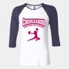 Ladies' Baby Rib Three-QuarterSleeve Contrast Raglan T-Shirt Thumbnail