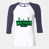 Ladies' Baby Rib Three-QuarterSleeve Contrast Raglan T-Shirt Thumbnail
