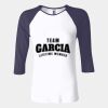 Ladies' Baby Rib Three-QuarterSleeve Contrast Raglan T-Shirt Thumbnail