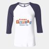 Ladies' Baby Rib Three-QuarterSleeve Contrast Raglan T-Shirt Thumbnail