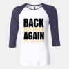 Ladies' Baby Rib Three-QuarterSleeve Contrast Raglan T-Shirt Thumbnail