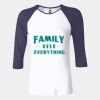 Ladies' Baby Rib Three-QuarterSleeve Contrast Raglan T-Shirt Thumbnail