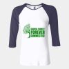 Ladies' Baby Rib Three-QuarterSleeve Contrast Raglan T-Shirt Thumbnail