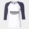 Ladies' Baby Rib Three-QuarterSleeve Contrast Raglan T-Shirt Thumbnail