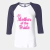 Ladies' Baby Rib Three-QuarterSleeve Contrast Raglan T-Shirt Thumbnail