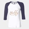 Ladies' Baby Rib Three-QuarterSleeve Contrast Raglan T-Shirt Thumbnail