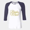Ladies' Baby Rib Three-QuarterSleeve Contrast Raglan T-Shirt Thumbnail