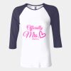 Ladies' Baby Rib Three-QuarterSleeve Contrast Raglan T-Shirt Thumbnail